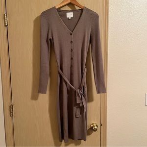 Long Sleeve Knit Sweater Dress